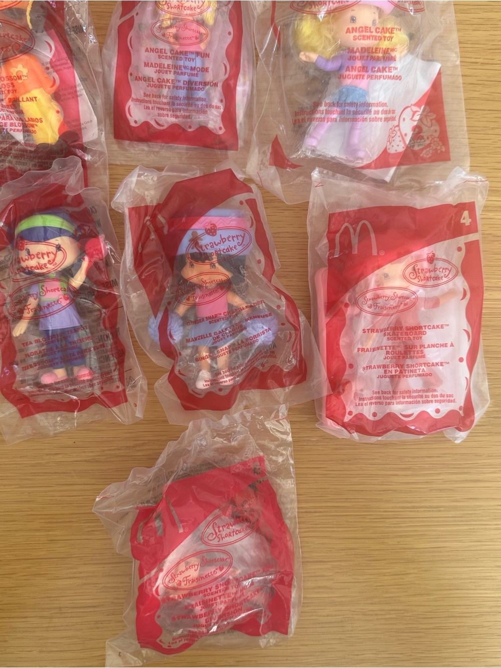 Strawberry Shortcake Happy Meal Dolls - Skateboard, Cheerleader, Teapot Vintage